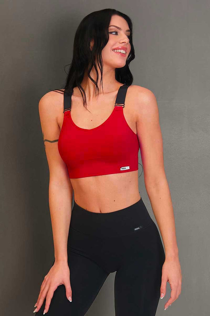 Top Denise Gym Fashion Rosso Lampone - FGM04 - P541