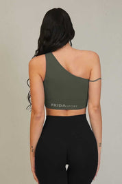 Top sportivo Monospalla Verde - FGM04 - Maglie e Top - fgm04