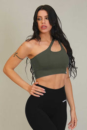 Top sportivo Monospalla Verde - FGM04 - Maglie e Top - fgm04