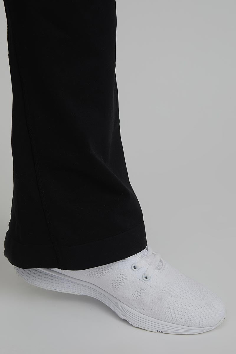 Leggings sportivi con tecnologia FIR push up con arricciatura a Zampa di Elefante Nero - FGM04 - LEGGINGS ANTICELLULITE - fgm04