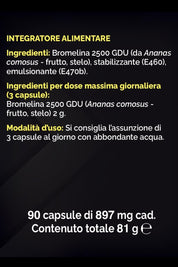 BROMELINA 4S - 90 caps - FGM04 - INTEGRATORI - fgm04