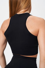 Top sportivo con scollo all’americana Electra Nero - FGM04 - Maglie e Top - fgm04