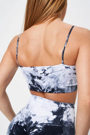 Top sportivo con spalline sottili Elements Aria Bianco Nero - FGM04 - Maglie e Top - fgm04