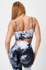 Top sportivo con spalline sottili Elements Aria Bianco Nero - FGM04 - Maglie e Top - fgm04