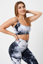 Top sportivo con spalline sottili Elements Aria Bianco Nero - FGM04 - Maglie e Top - fgm04