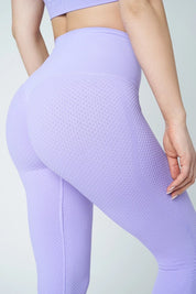 Leggings sportivi con tecnologia FIR push up con arricciatura a bolle Bubble Orchidea - FGM04 - OFFERTE SPECIALI - fgm04