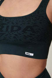 Top sportivo con spalline larghe Jungle Leopardo Verde Forrest Taglia Unica - FGM04 - Maglie e Top - fgm04