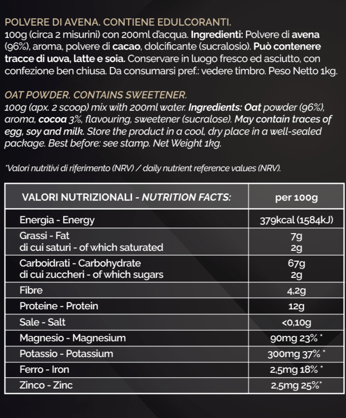 AVENA ISTANTANEA - Gusto Cioccolato Cocco - 1KG - FGM04 - FOOD - fgm04