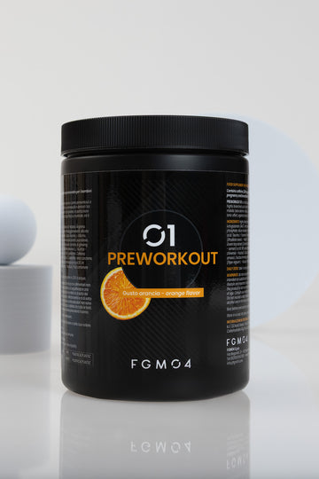 integratori alimentari pre workout gusto arancia di FGM04