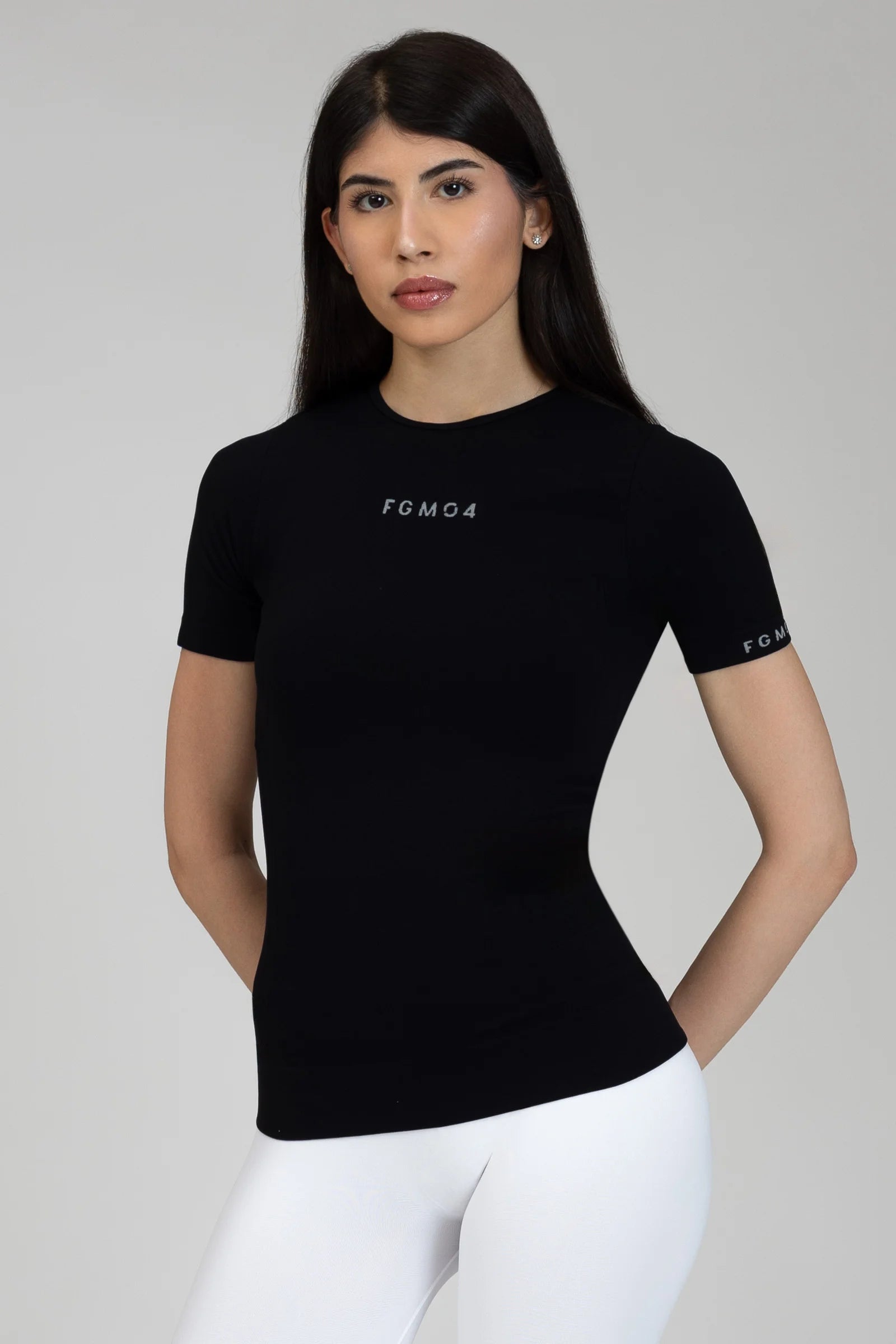 Maglia sportiva tecnica uomo Manica corta con tecnologia FIR snellente Fgm04 2.0 Sport Unisex Nero - FGM04 - Maglie e Top - fgm04