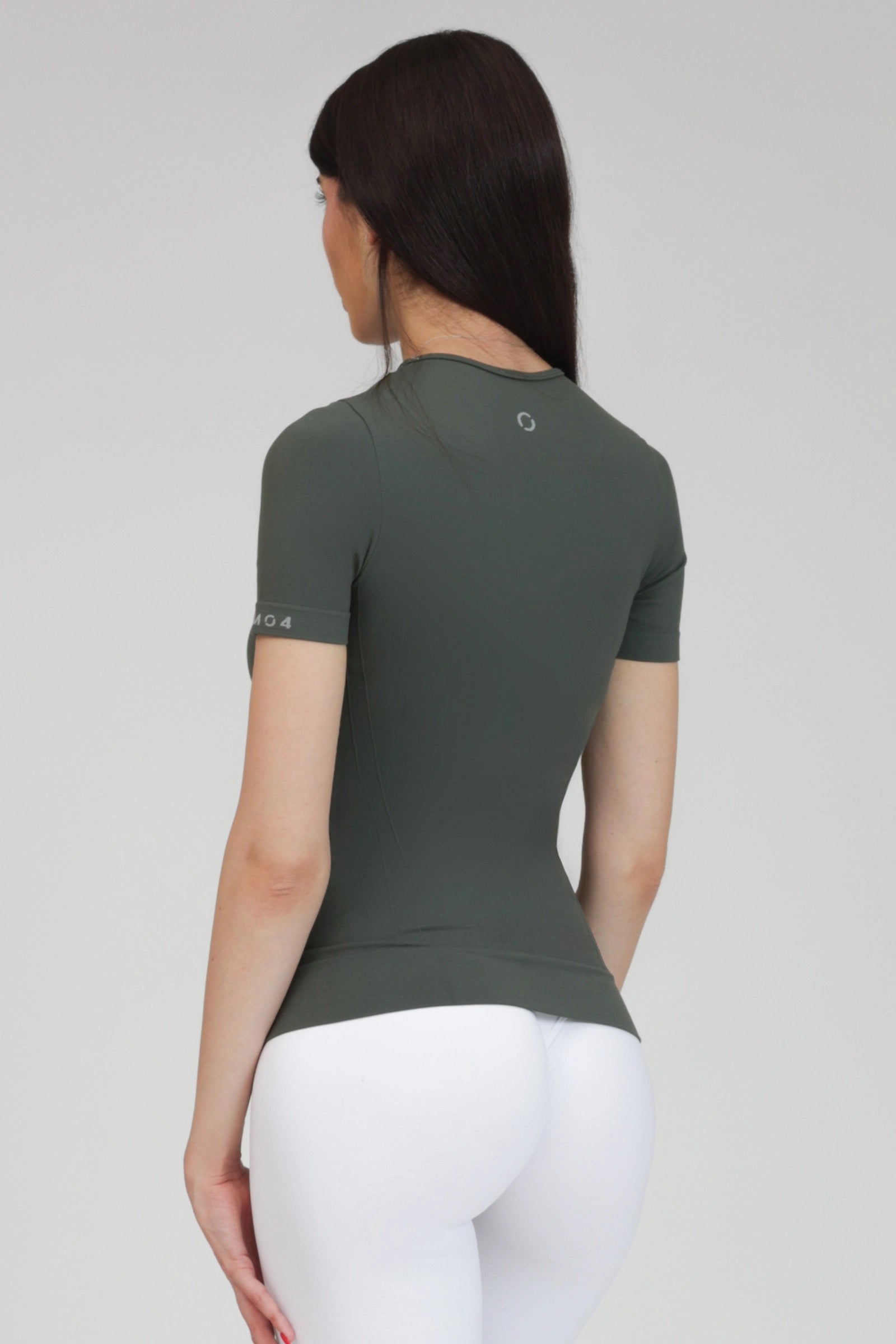 Maglia sportiva tecnica uomo Manica corta con tecnologia FIR snellente Fgm04 2.0 Sport Unisex Coal Green - FGM04 - Maglie e Top - fgm04