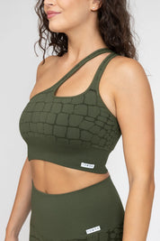 Top One Shoulder Kokosnussgrün