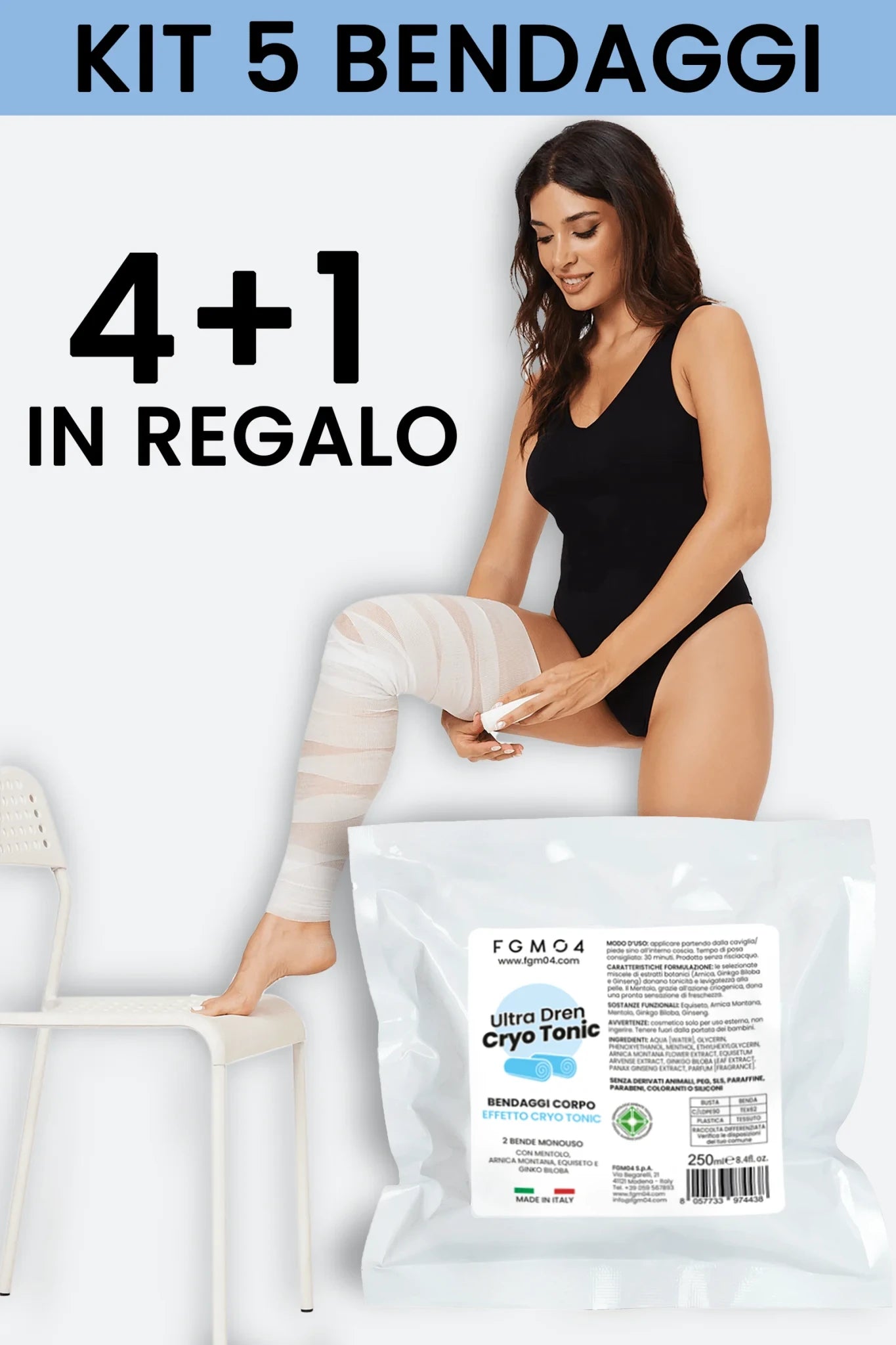Kit Snellente/Rassodante BENDAGGI - fgm04 - CREME ANTICELLULITE - fgm04