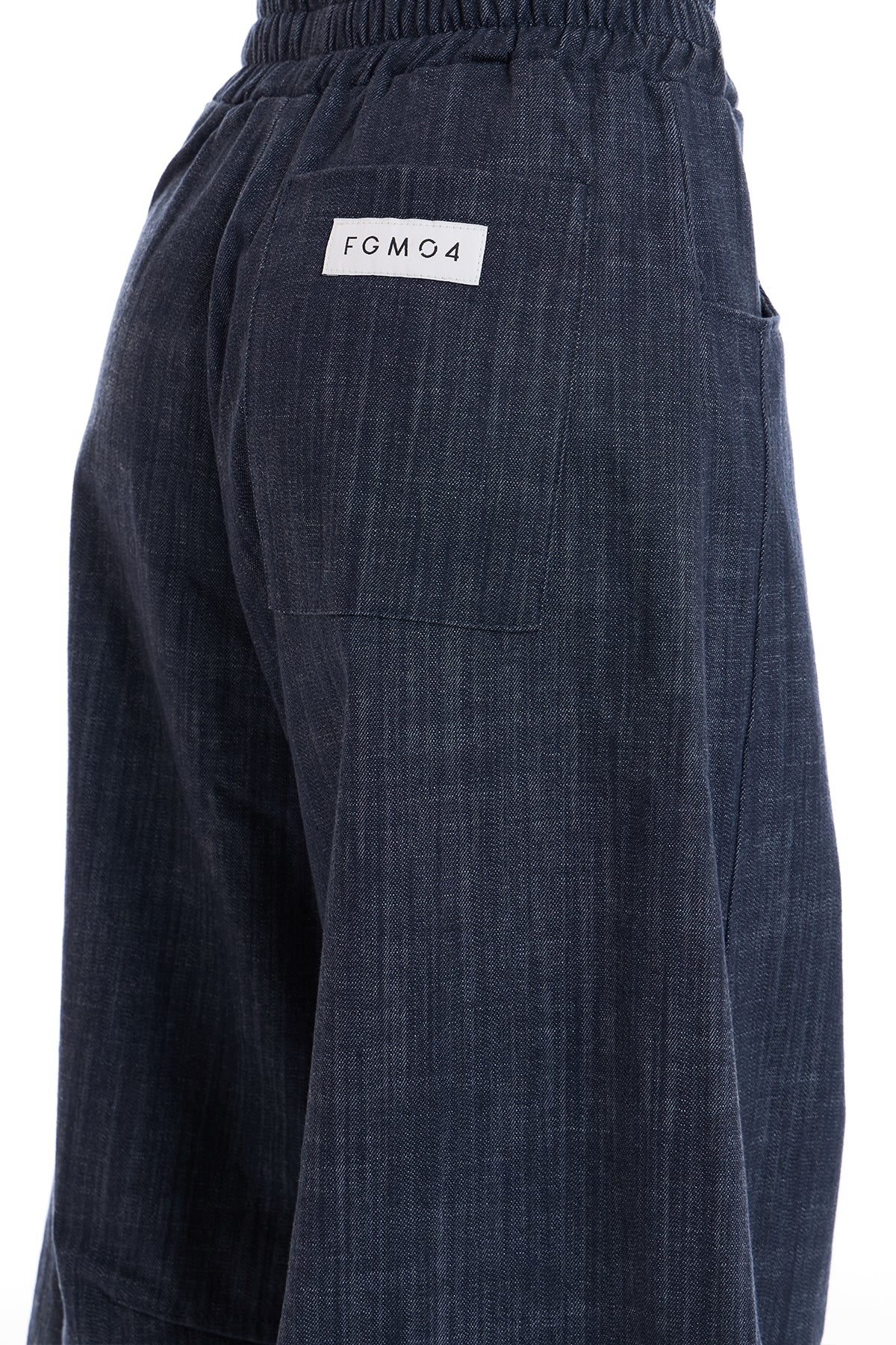 Pantalone Donna Barrel Jeans Blu Profondo