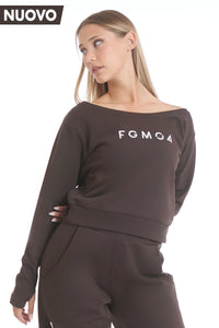 Felpa Ikonic Core FW 25 Cioccolato