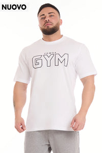 T-Shirt Gym Fgm04 Uomo Bianco