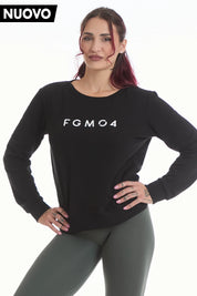 Felpa Ikonic WINTER FLAG Nero - FGM04 - Linea Ikonic - fgm04