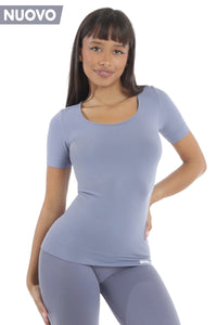 T-shirt Miss Fgm04 Blu Granito