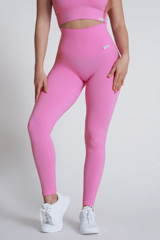 Leggings sportivi con tecnologia FIR push up con arricciatura a bolle Candy Bubble Cryofir Fiji Flower - FGM04 - LEGGINGS ANTICELLULITE - fgm04