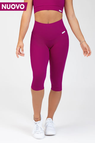 Pinocchietti sportivi con tecnologia FIR push up con arricciatura All Up Purple - FGM04 - LEGGINGS ANTICELLULITE - fgm04