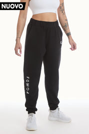 Pantalone Jogger Ikonic WINTER FLAG Nero - FGM04 - Linea Ikonic - fgm04