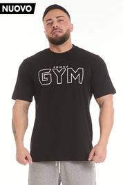 T-Shirt Gym Fgm04 Uomo Nero - FGM04 - Linea Ikonic Uomo - fgm04