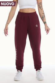 Pantalone Jogger Ikonic WINTER FLAG Prugna - FGM04 - Linea Ikonic - fgm04