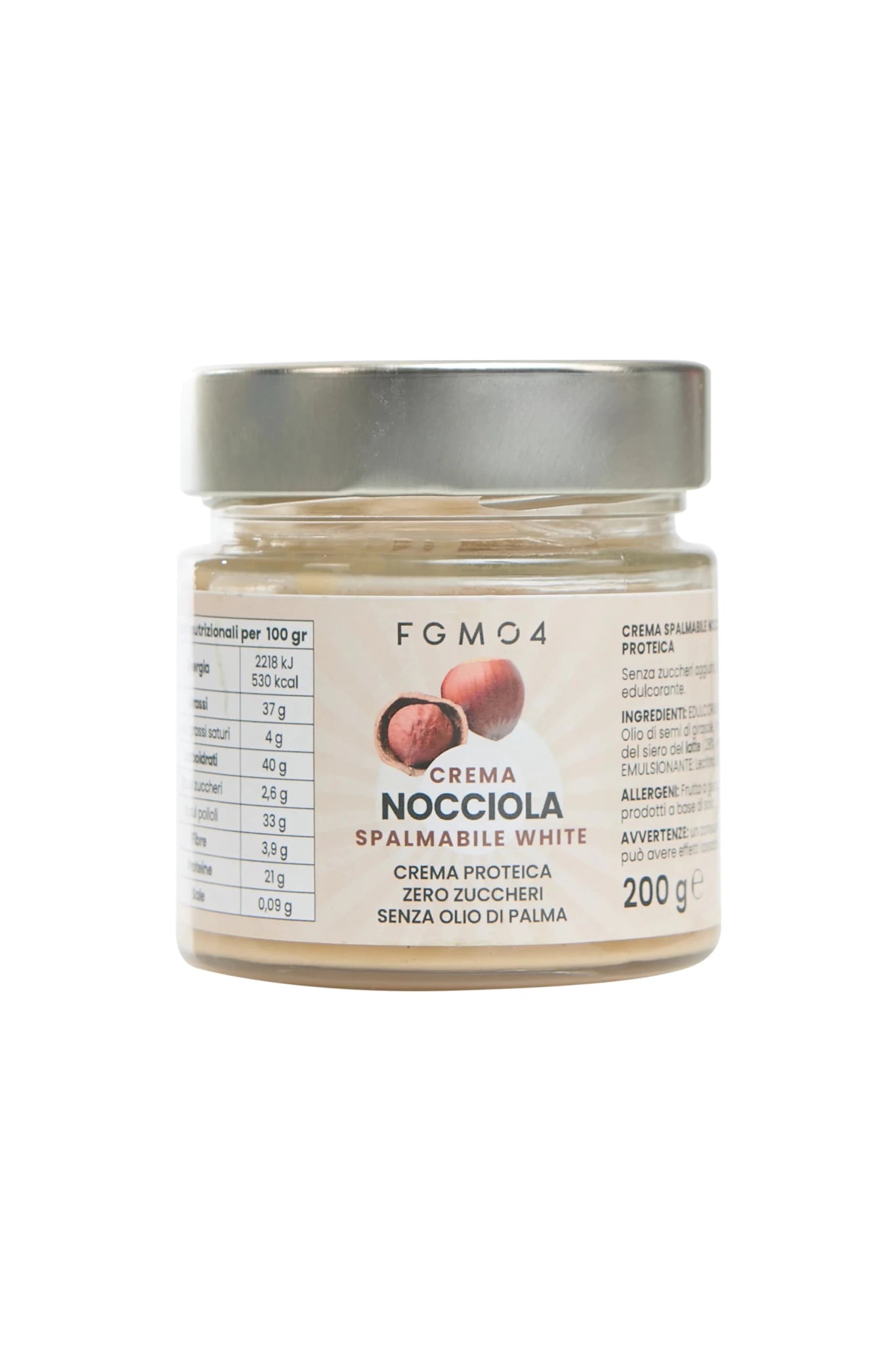 Crema Proteica Nocciola White - 200 g - FGM04 - OFFERTE SPECIALI - fgm04