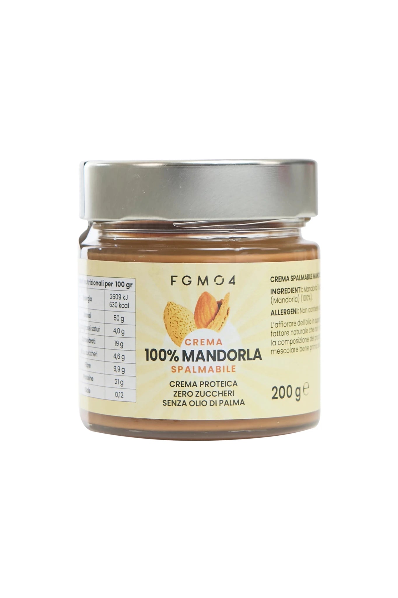 Crema 100% Mandorle - 200 g - FGM04 - OFFERTE SPECIALI - fgm04