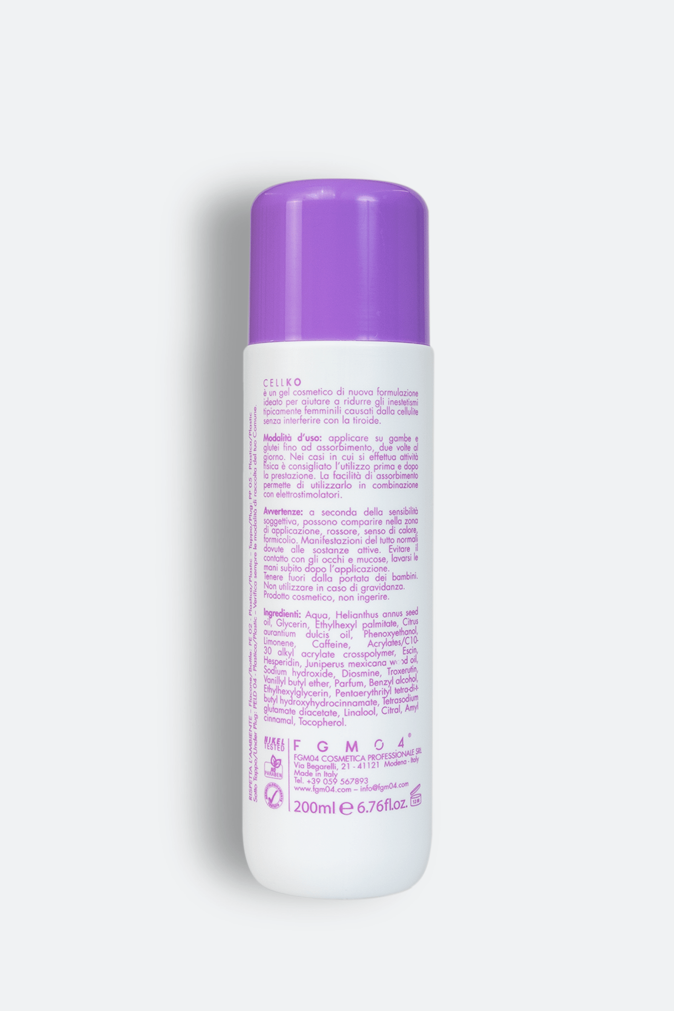 CellKO Gel Donna 200 ml - FGM04 - CREME ANTICELLULITE - fgm04
