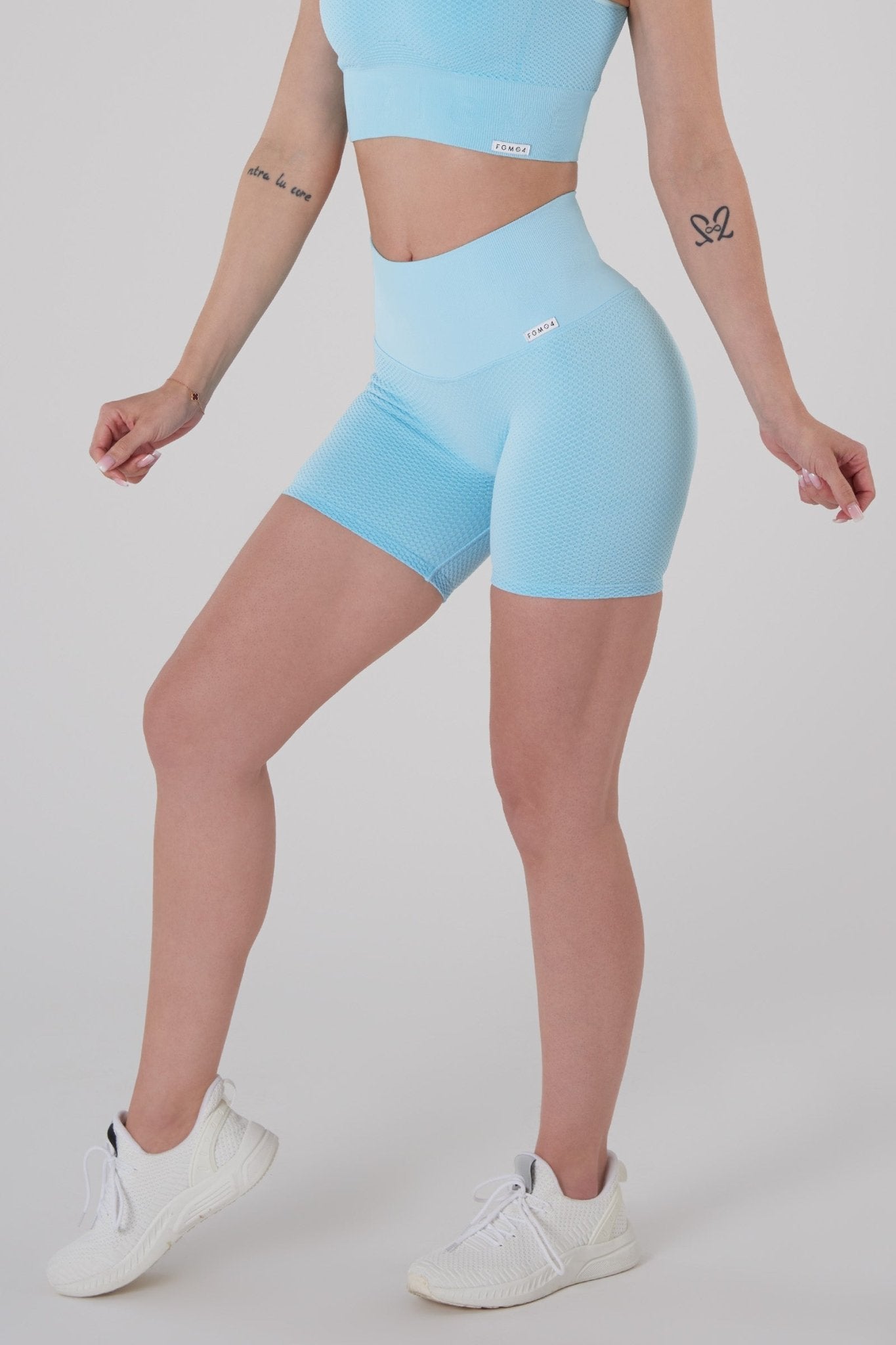 Shorts sportivi con tecnologia FIR push up con arricciatura a bolle Candy Bubble Cryofir Tropical Breeze - FGM04 - LEGGINGS ANTICELLULITE - fgm04