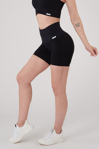 Shorts sportivi con tecnologia FIR push up con arricciatura a bolle Candy Bubble Cryofir Nero - FGM04 - LEGGINGS ANTICELLULITE - fgm04