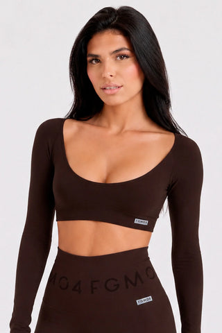 Crop Top Diva Caffè - FGM04 - Maglie e Top - fgm04