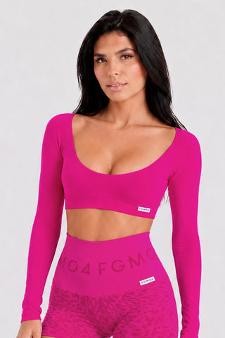 Crop Top Diva Fuxia - FGM04 - Maglie e Top - fgm04