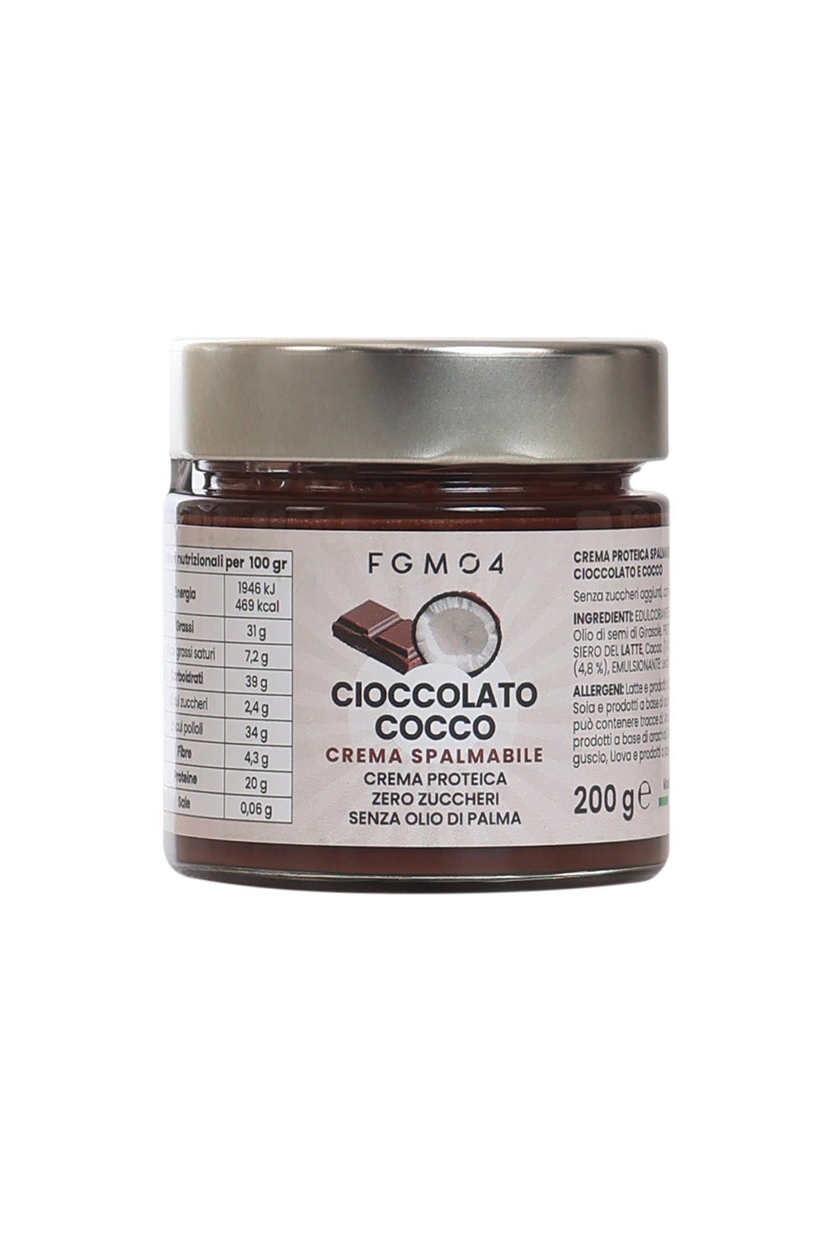 Crema Proteica Cioccolato Cocco - 200 g - FGM04 - OFFERTE SPECIALI - fgm04