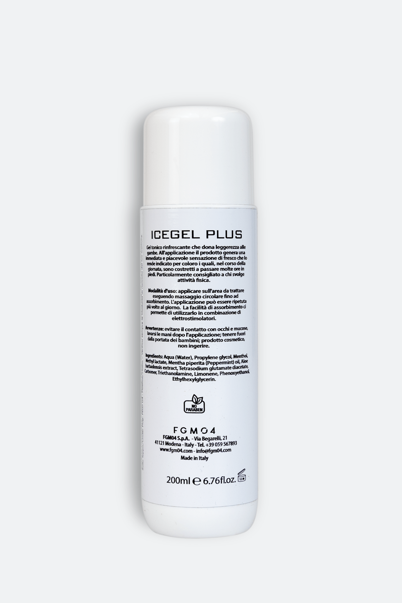 Icegel Plus Gel Unisex 200 ml - FGM04 - CREME DRENANTI - fgm04