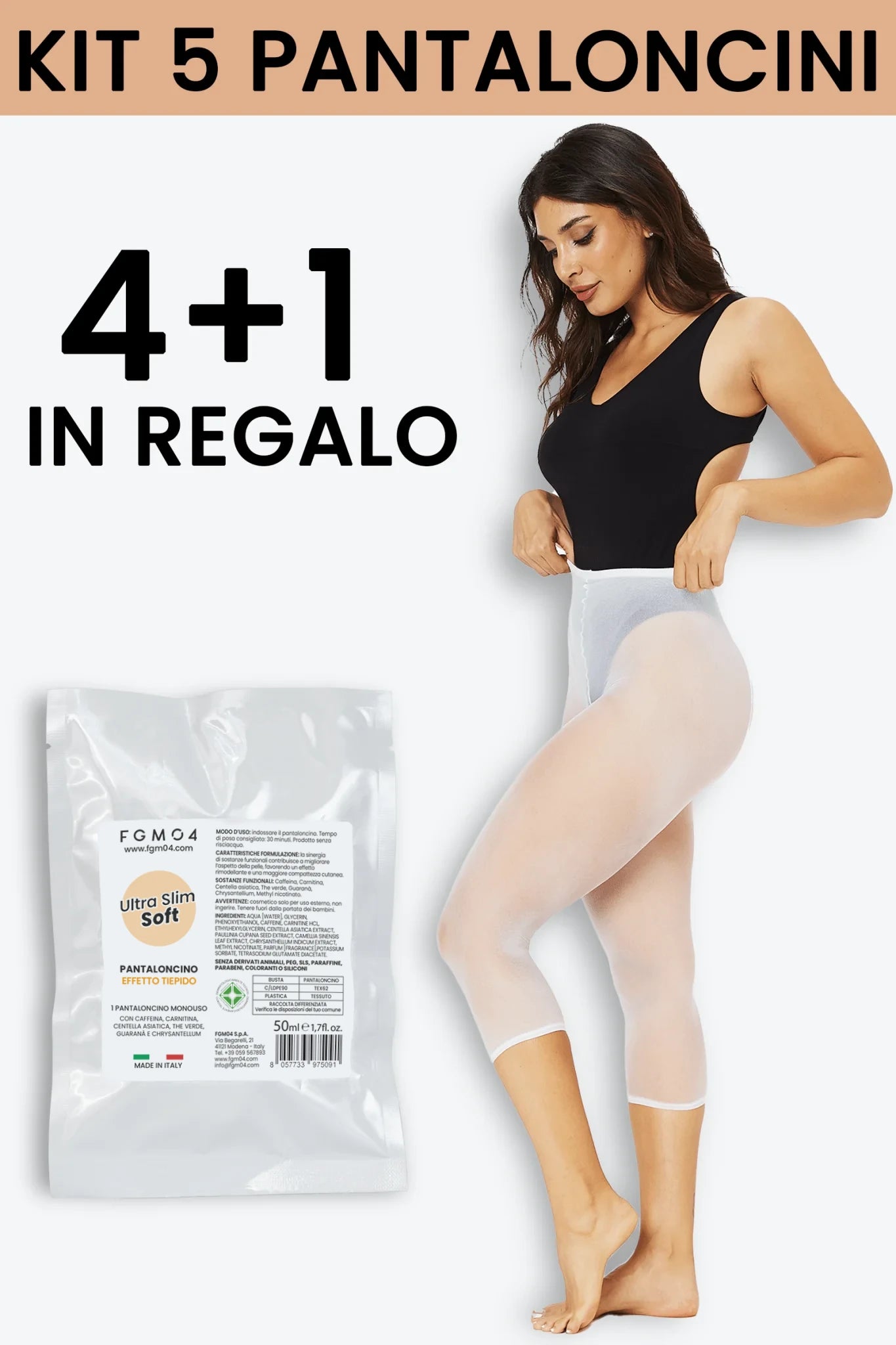 Kit Snellente PANTALONCINI Slim - fgm04 - CREME PER ADIPE - fgm04