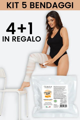 Kit Snellente BENDAGGI Pelle Sensibile - fgm04 - CREME PER ADIPE - fgm04