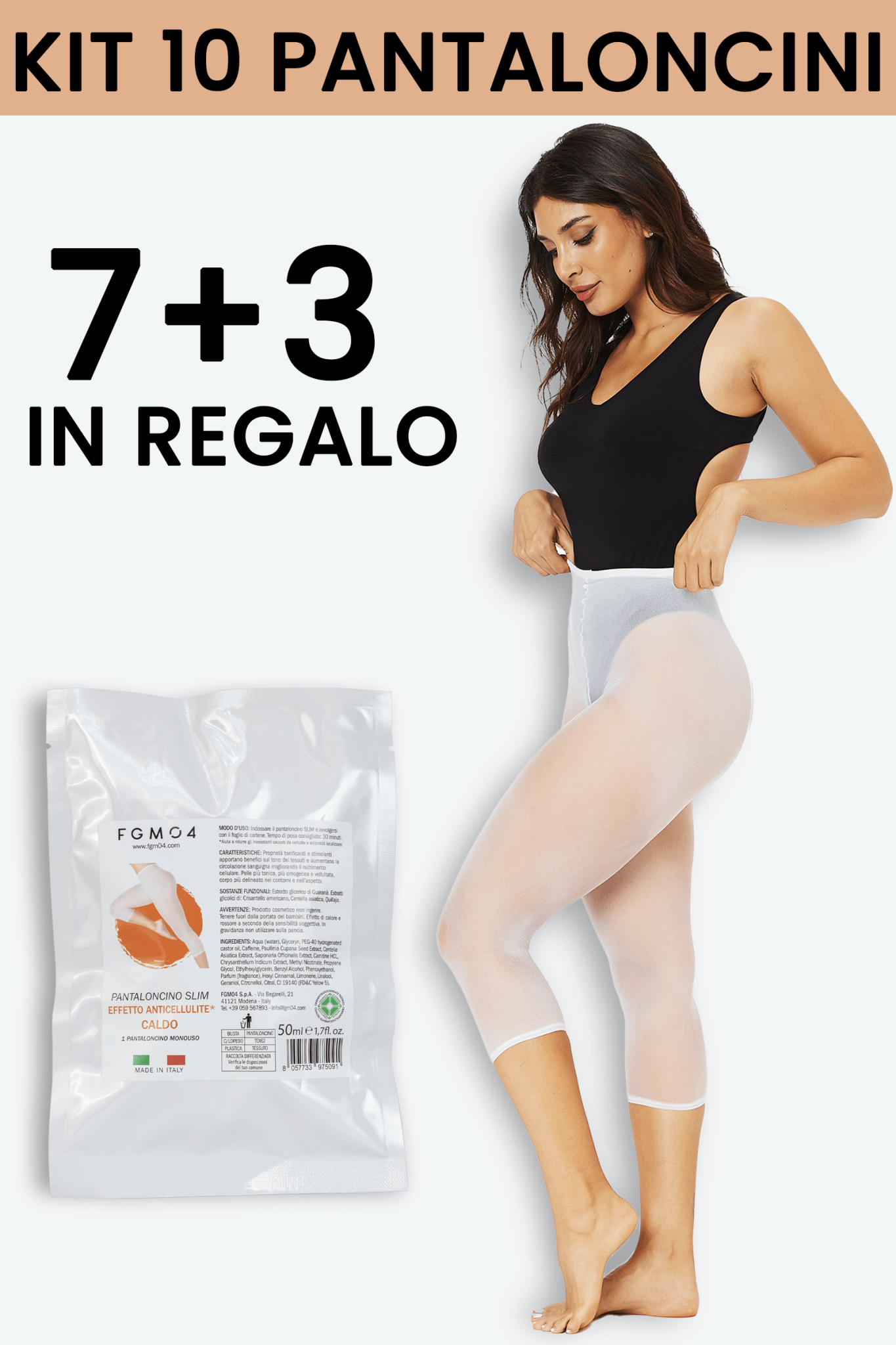 KIT 10 PANTALONCINI - SNELLENTI - Fast Bundle - CREME PER ADIPE - fgm04