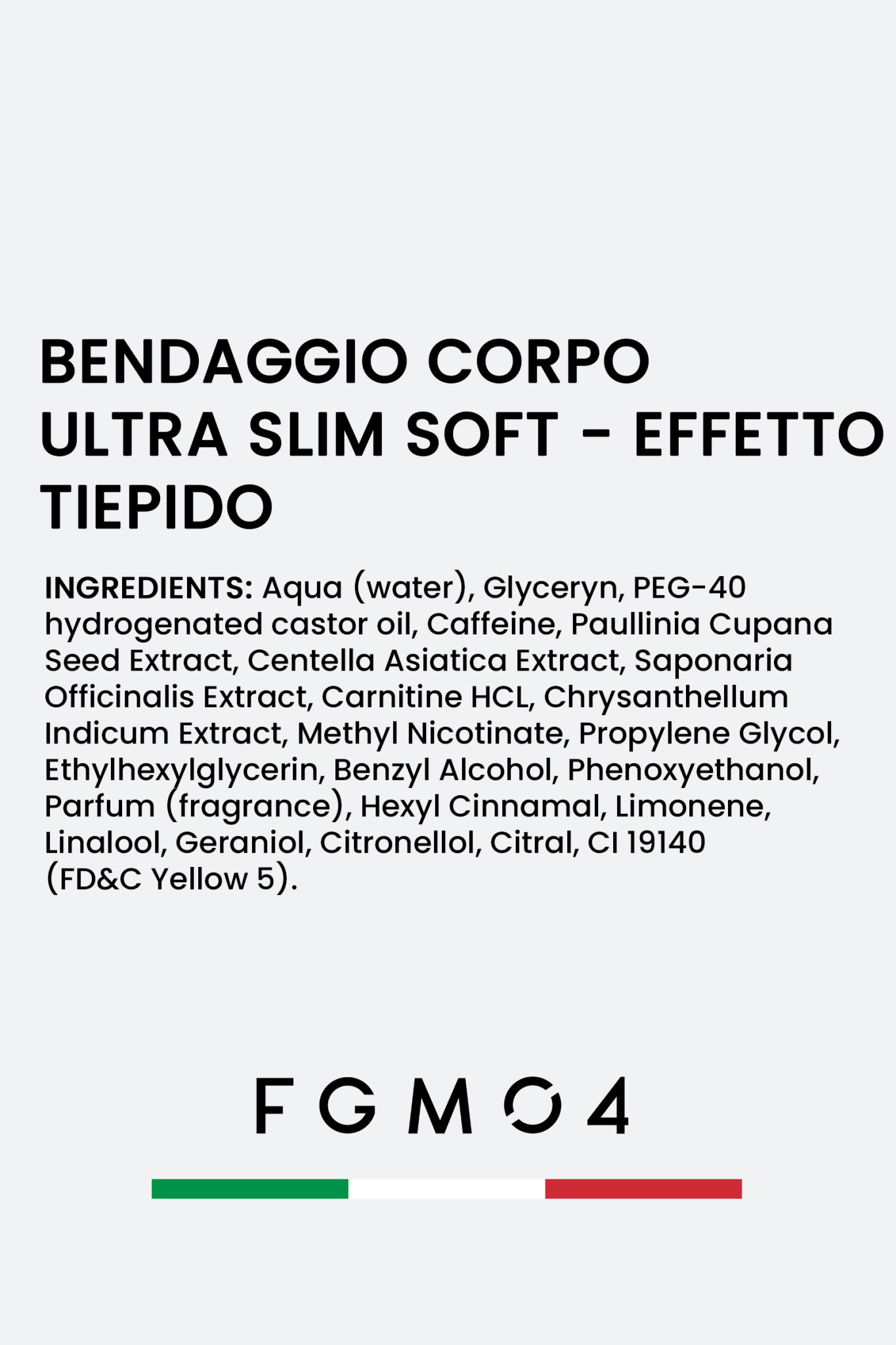 KIT 10 BENDAGGI - SNELLENTE/ RASSODANTE - Fast Bundle - CREME ANTICELLULITE - fgm04