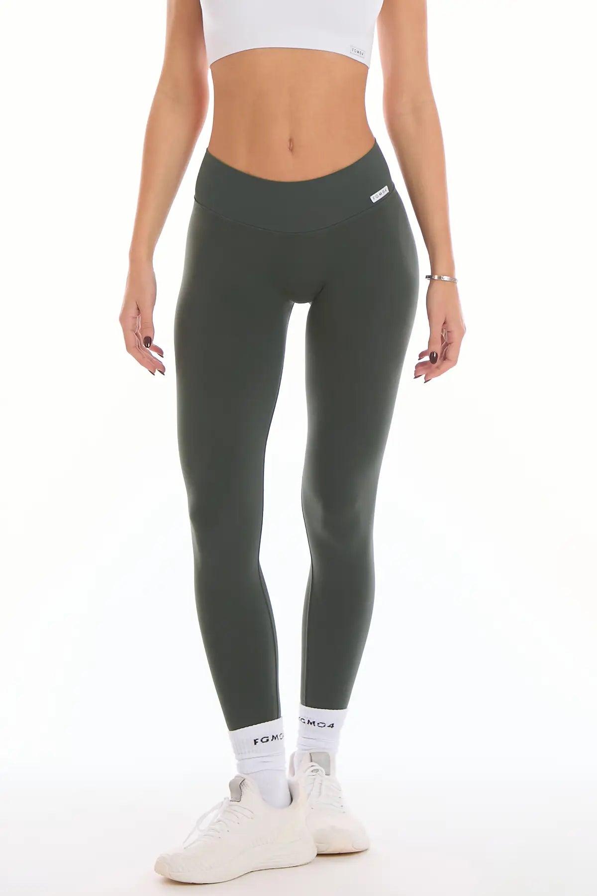Leggings Push Up Allure Coal Green - FGM04 - LEGGINGS ANTICELLULITE - fgm04