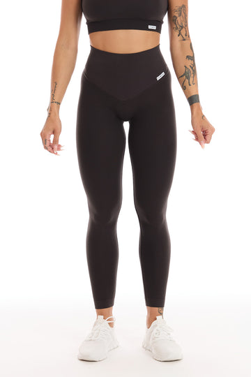 Leggings Push Up Gym Fashion Marrone After Dark - FGM04 - Leggings con Tecnologia F.I.R. - fgm04