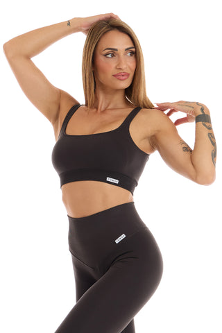 Top Gym Fashion Marrone After Dark - FGM04 - Maglie e Top - fgm04
