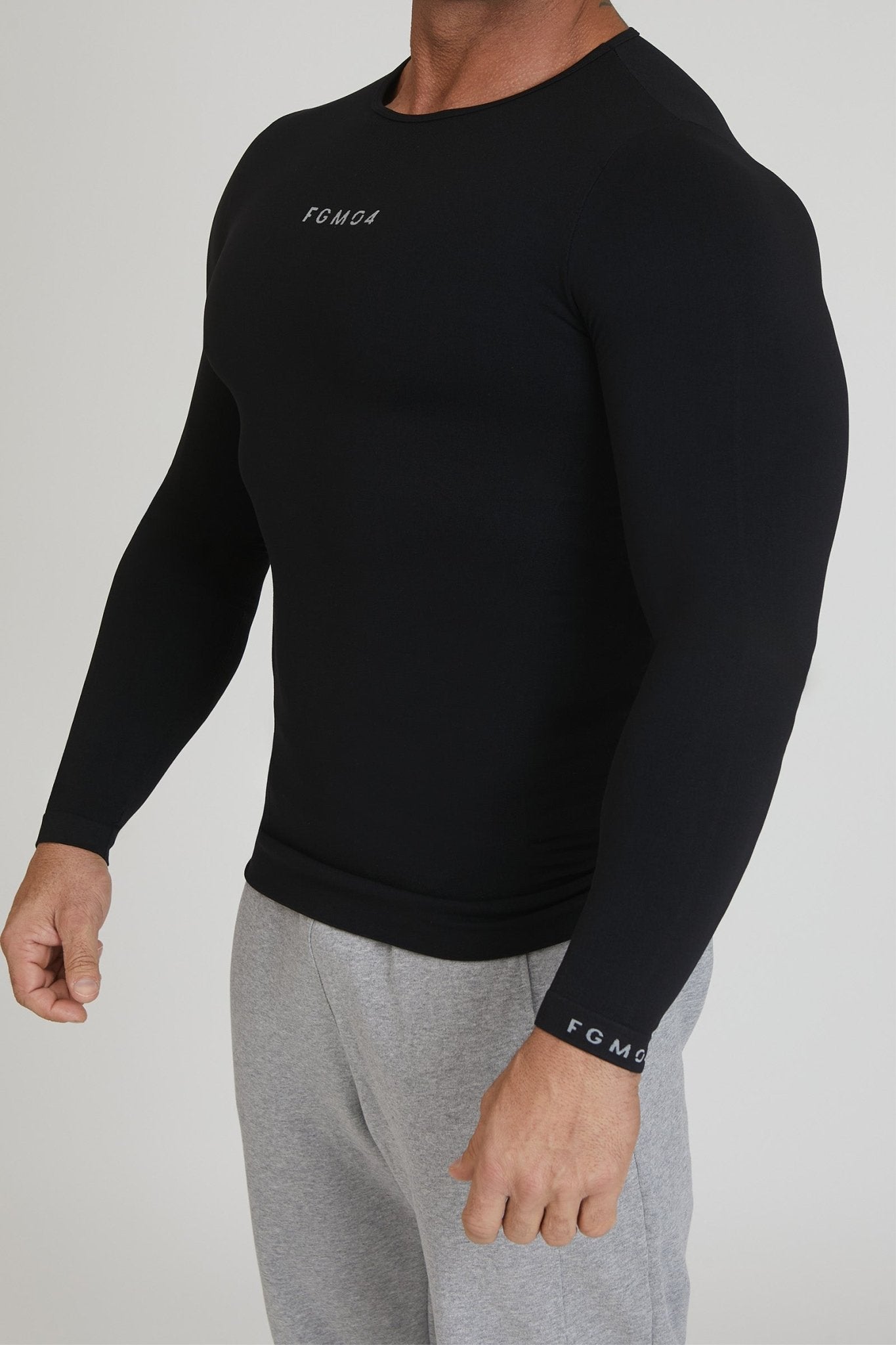 Maglia Manica Lunga FGM04 Sport Unisex Nero - FGM04 - Linea Ikonic Uomo - fgm04