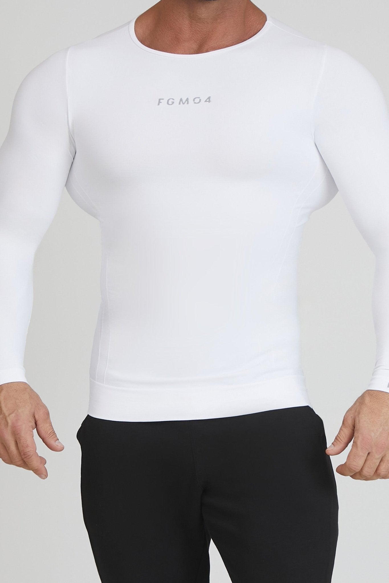 Maglia Manica Lunga FGM04 Sport Unisex Bianco - FGM04 - Linea Ikonic Uomo - fgm04