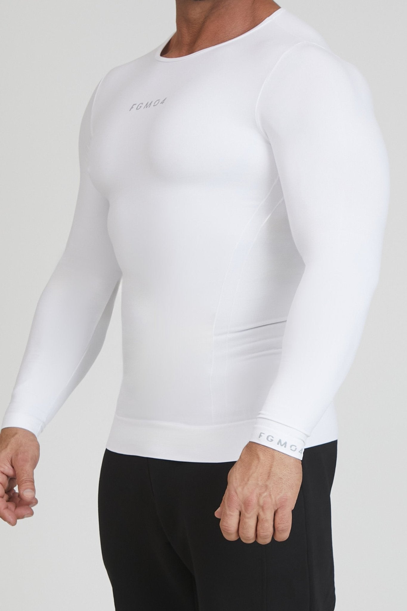 Maglia Manica Lunga FGM04 Sport Unisex Bianco - FGM04 - Linea Ikonic Uomo - fgm04