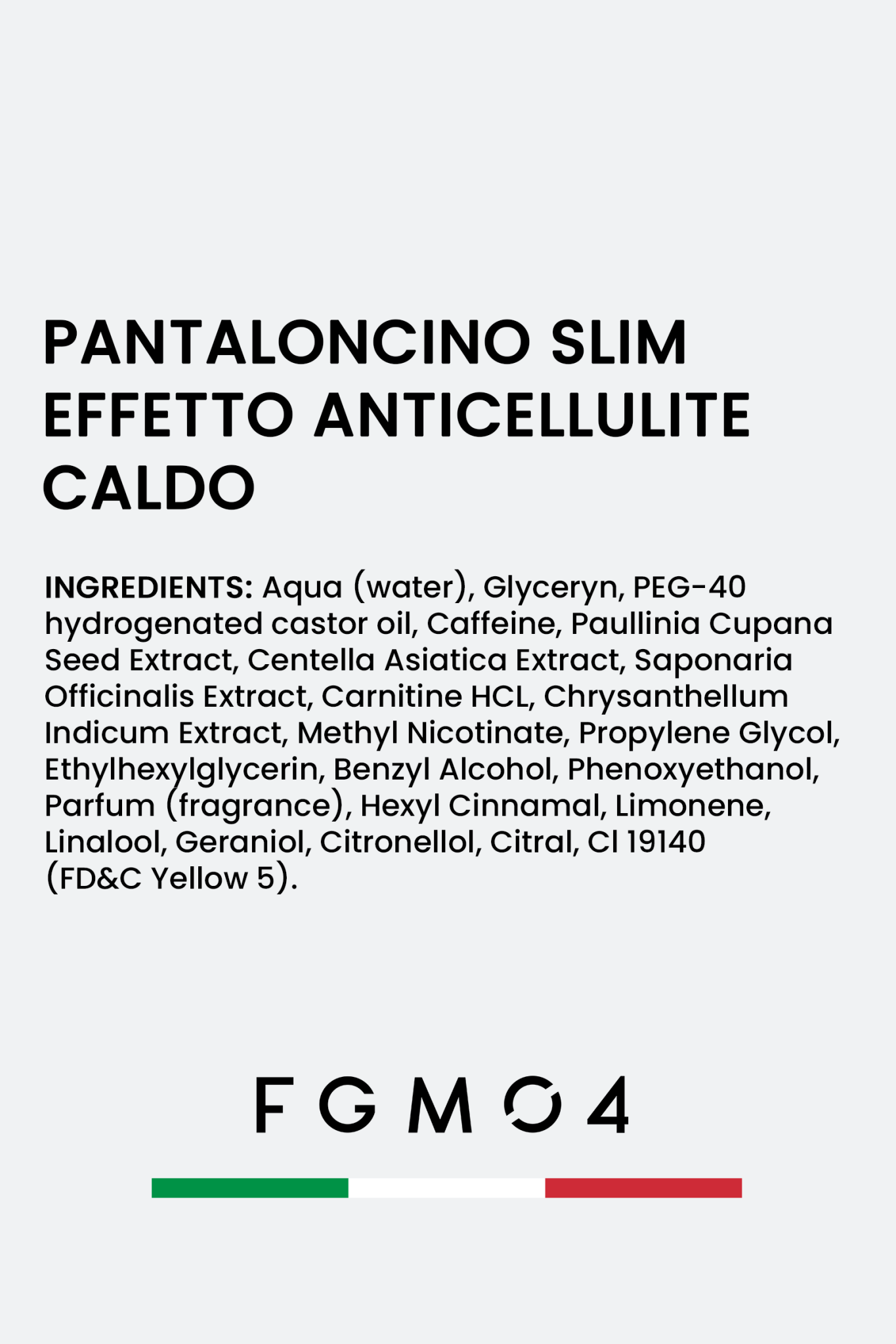KIT 10 PANTALONCINI - SNELLENTI - Fast Bundle - CREME PER ADIPE - fgm04