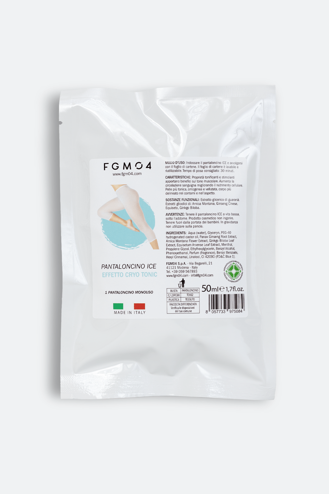 Kit Pantaloncini ICE Dren Cosmetici - Fast Bundle - CREME ANTICELLULITE - fgm04