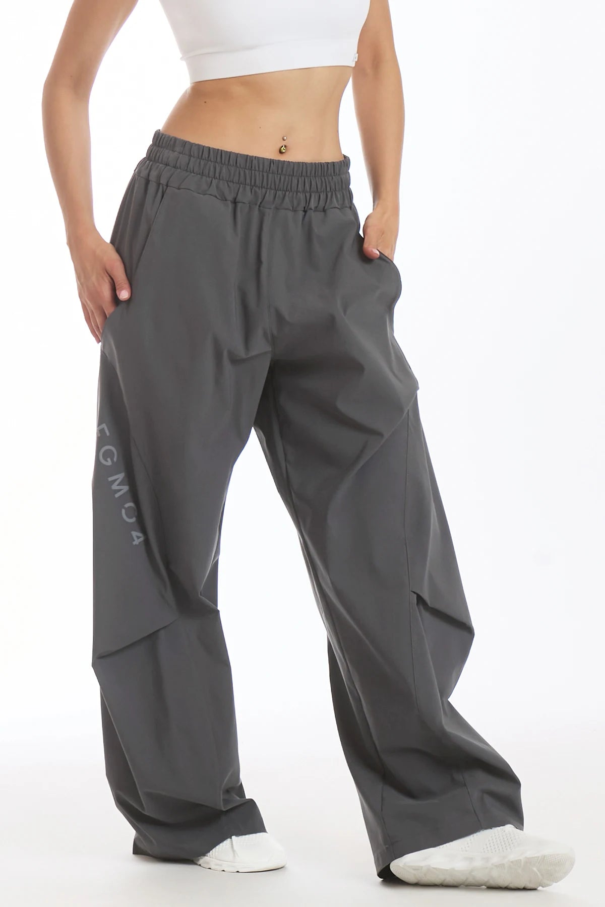 Pantalone Baggy Origami Grigio Piombo - FGM04 - Linea Ikonic - fgm04