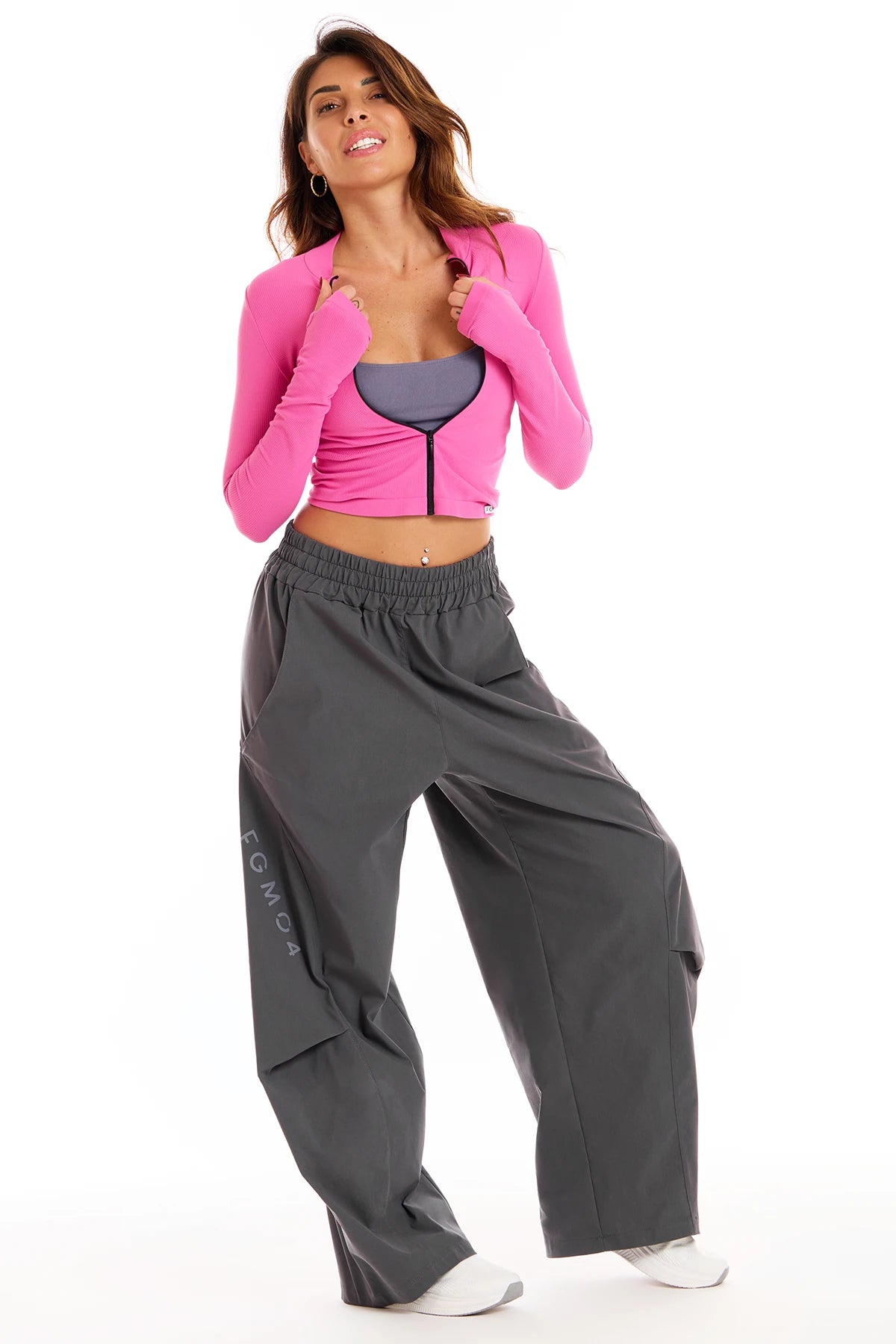 Pantalone Baggy Origami Grigio Piombo - FGM04 - Linea Ikonic - fgm04
